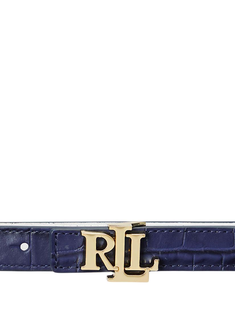 RL Leather-Trim Webbed Belt for Men, Ralph Lauren® UK