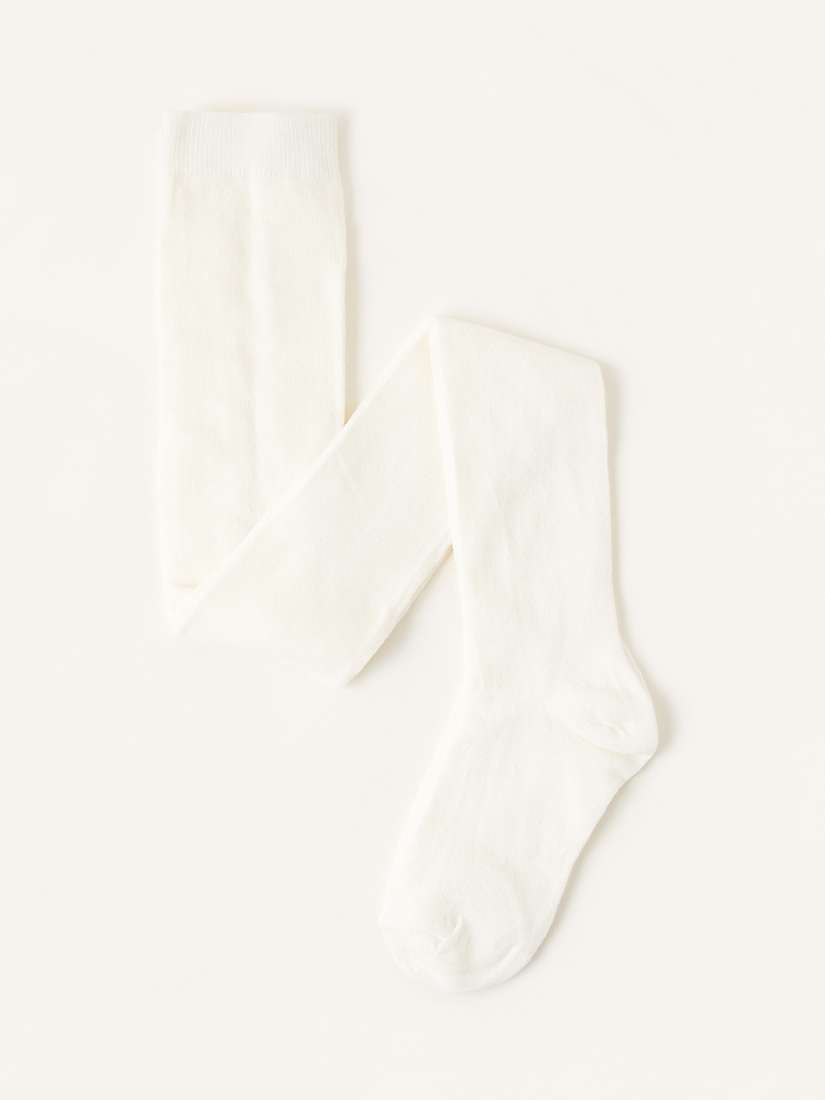 Buy Monsoon Kids' Frosted Tights, Ivory Online at johnlewis.com