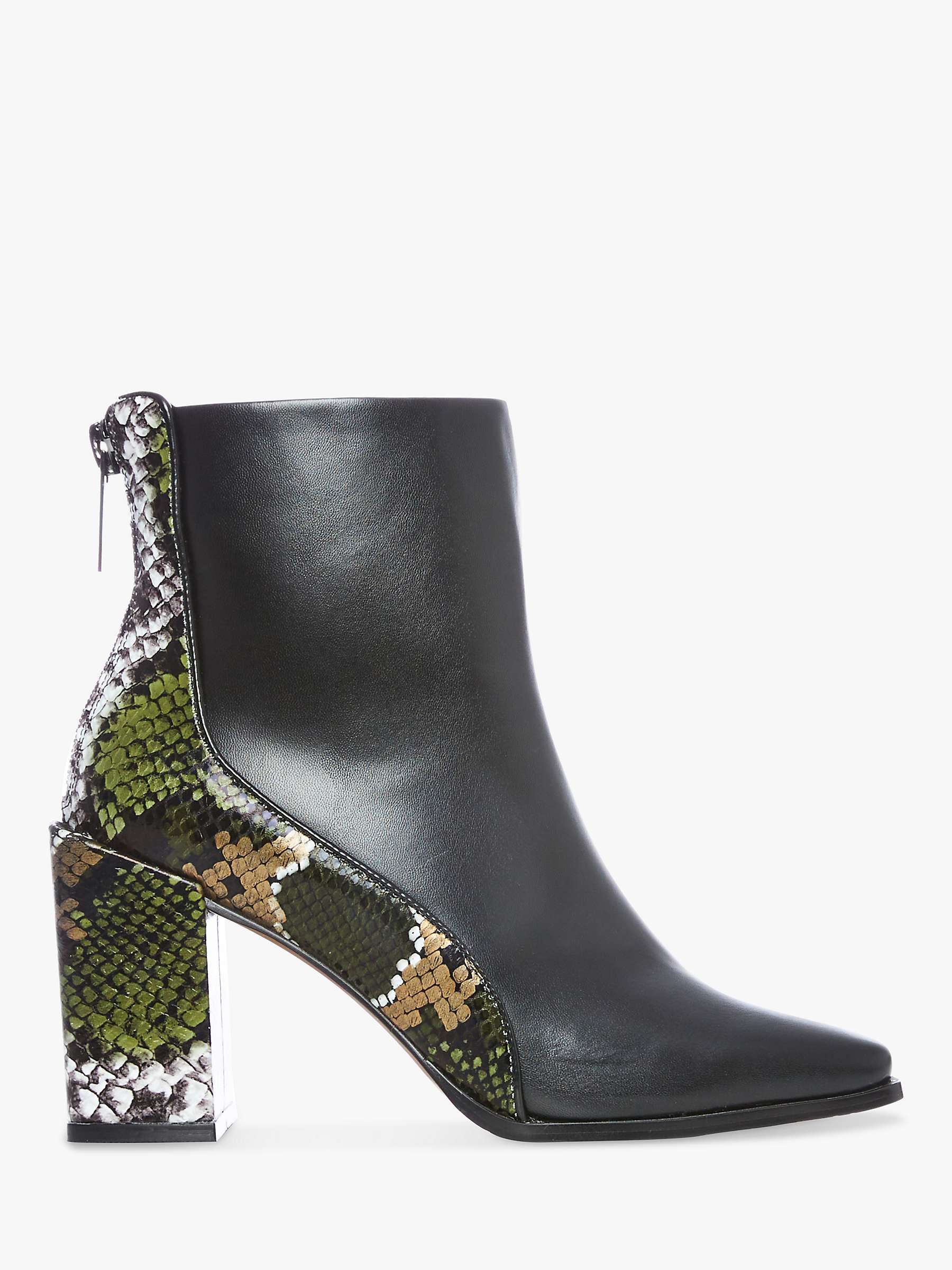 Buy Moda in Pelle Taysha Leather Point Toe Ankle Boots, Black Online at johnlewis.com