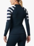 Helly Hansen Waterwear Half-Zip Women's Jacket, Navy Stripe