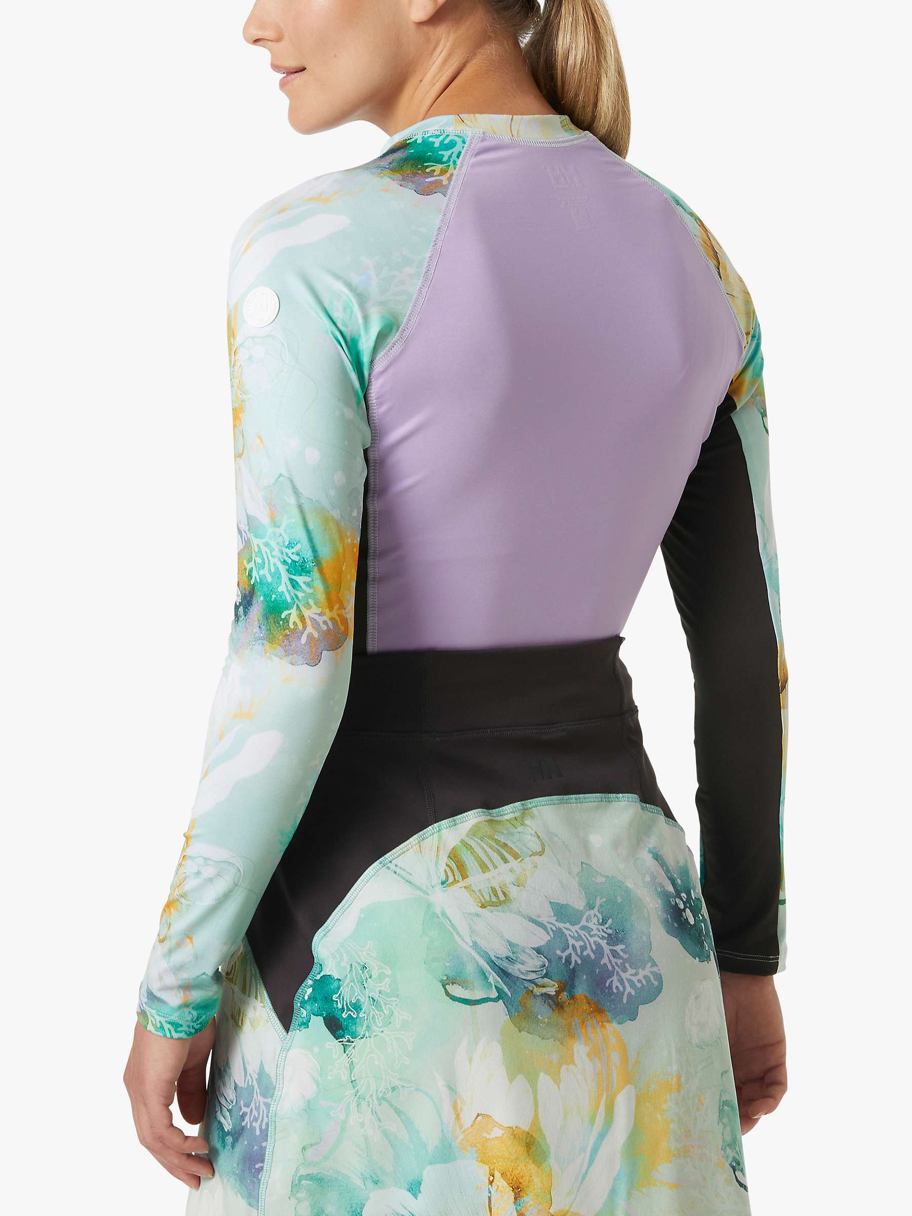Buy Helly Hansen UPF 50+ Recycled Abstract Print Swim Top, Jade Esra Online at johnlewis.com