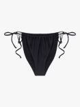 We Are We Wear Melissa Tie Side Bikini Bottoms, Black