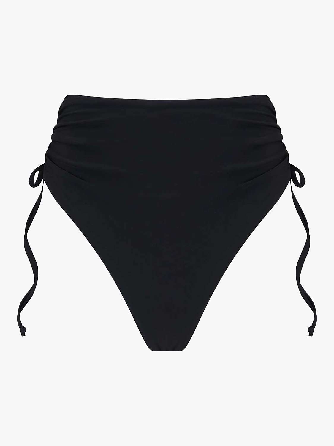 Buy We Are We Wear Sibelle Tie Side High Waist Brazilian Bikini Bottoms, Black Online at johnlewis.com