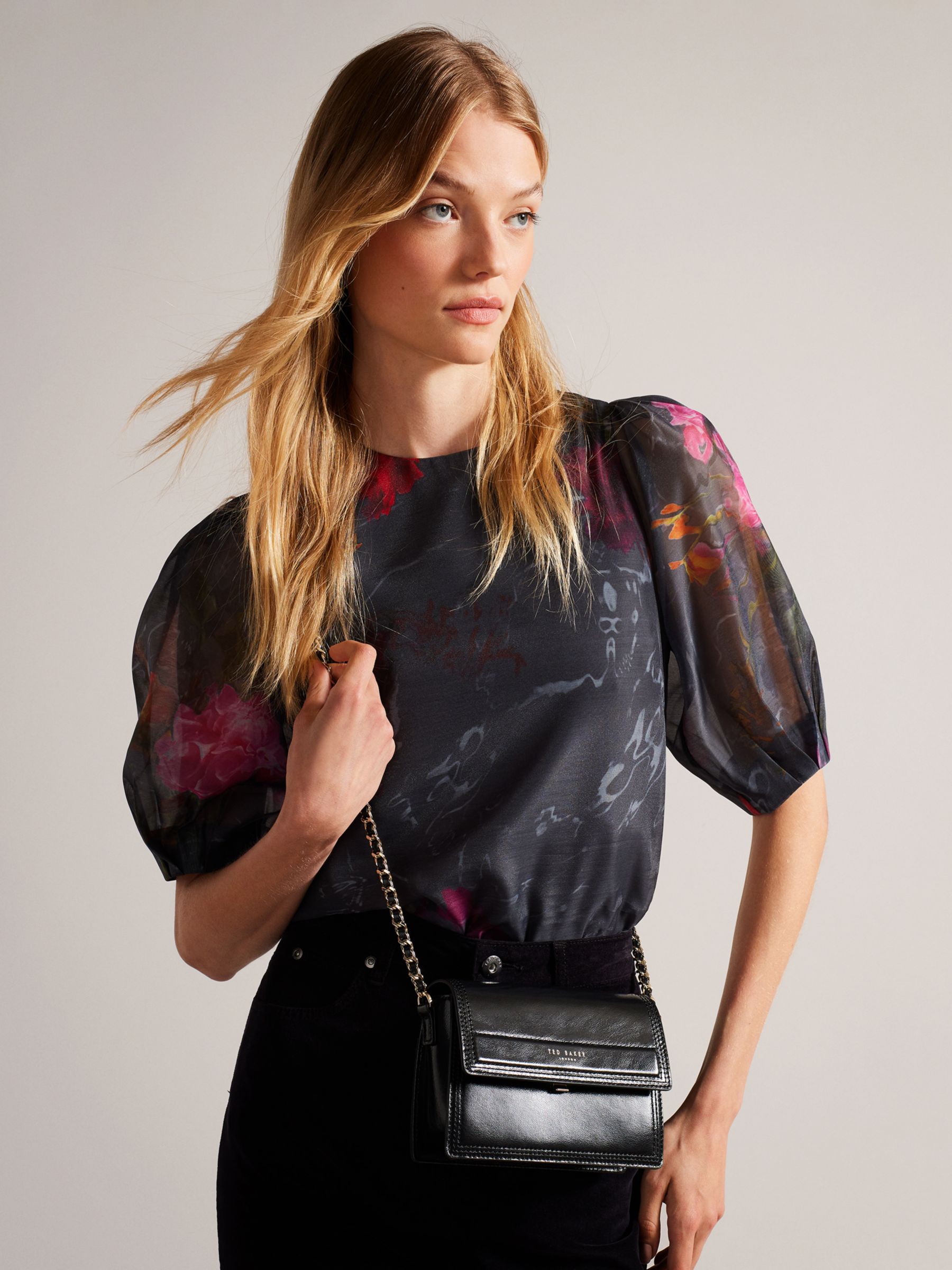 Ted Baker Libbe Leather Crossbody Bag at John Lewis & Partners