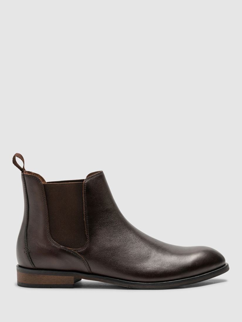 Rodd & Gunn Kingsview Road Chelsea Leather Boots, Chocolate at John ...