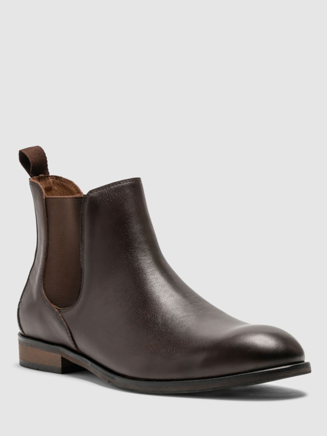 Rodd & Gunn Kingsview Road Chelsea Leather Boots, Chocolate at John ...