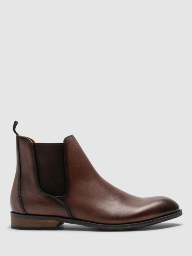 Rodd & Gunn Kingsview Road Chelsea Leather Boots, Cognac, 6