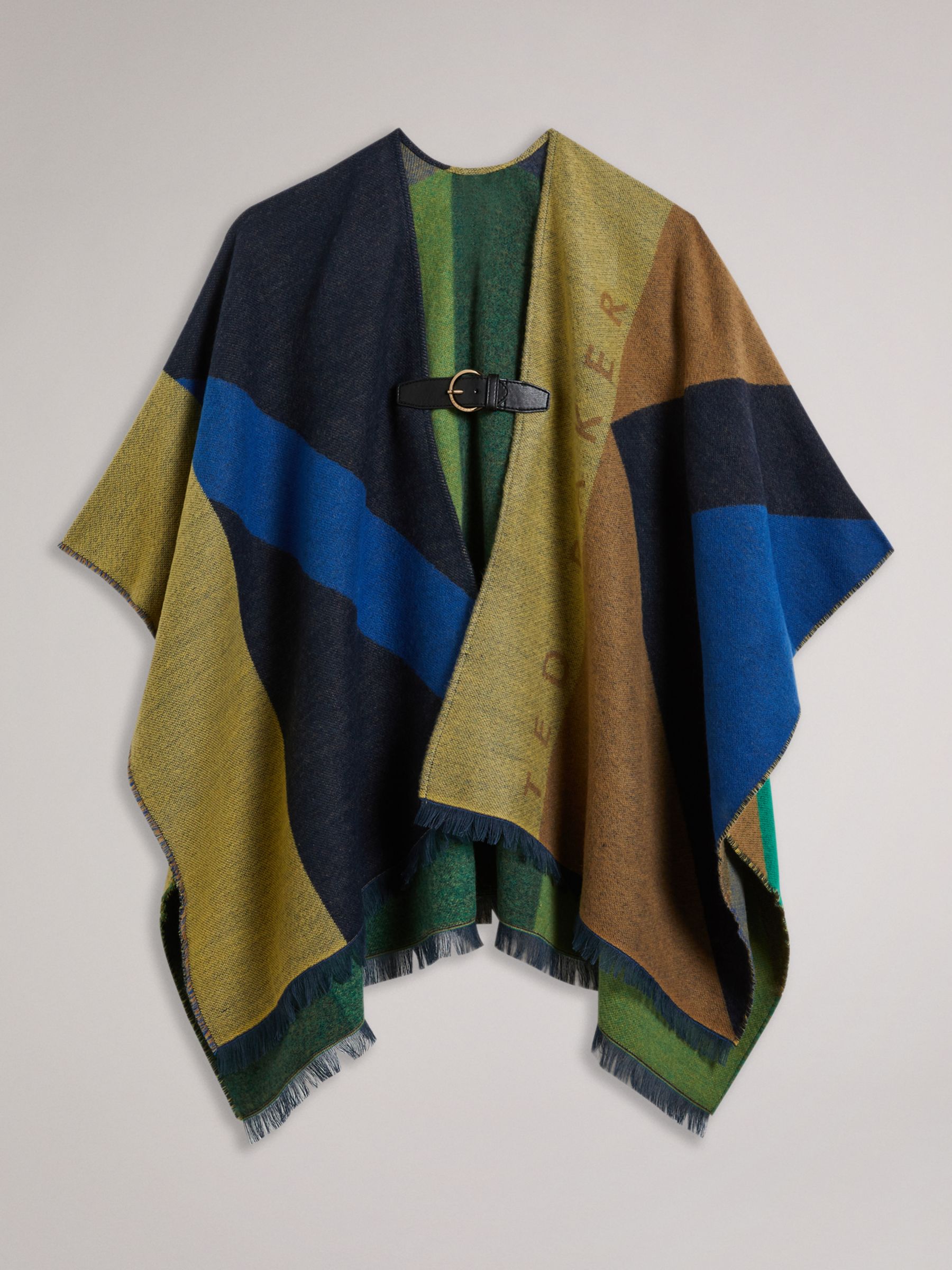 Buy Ted Baker Suffia Colour Block Buckle Poncho Online at johnlewis.com