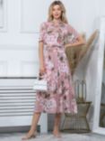 Jolie Moi Tina Floral Maxi Dress, Dusty Pink/Multi