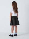 John Lewis Kids' Adjustable Waist A-Line School Skirt, Grey Mid