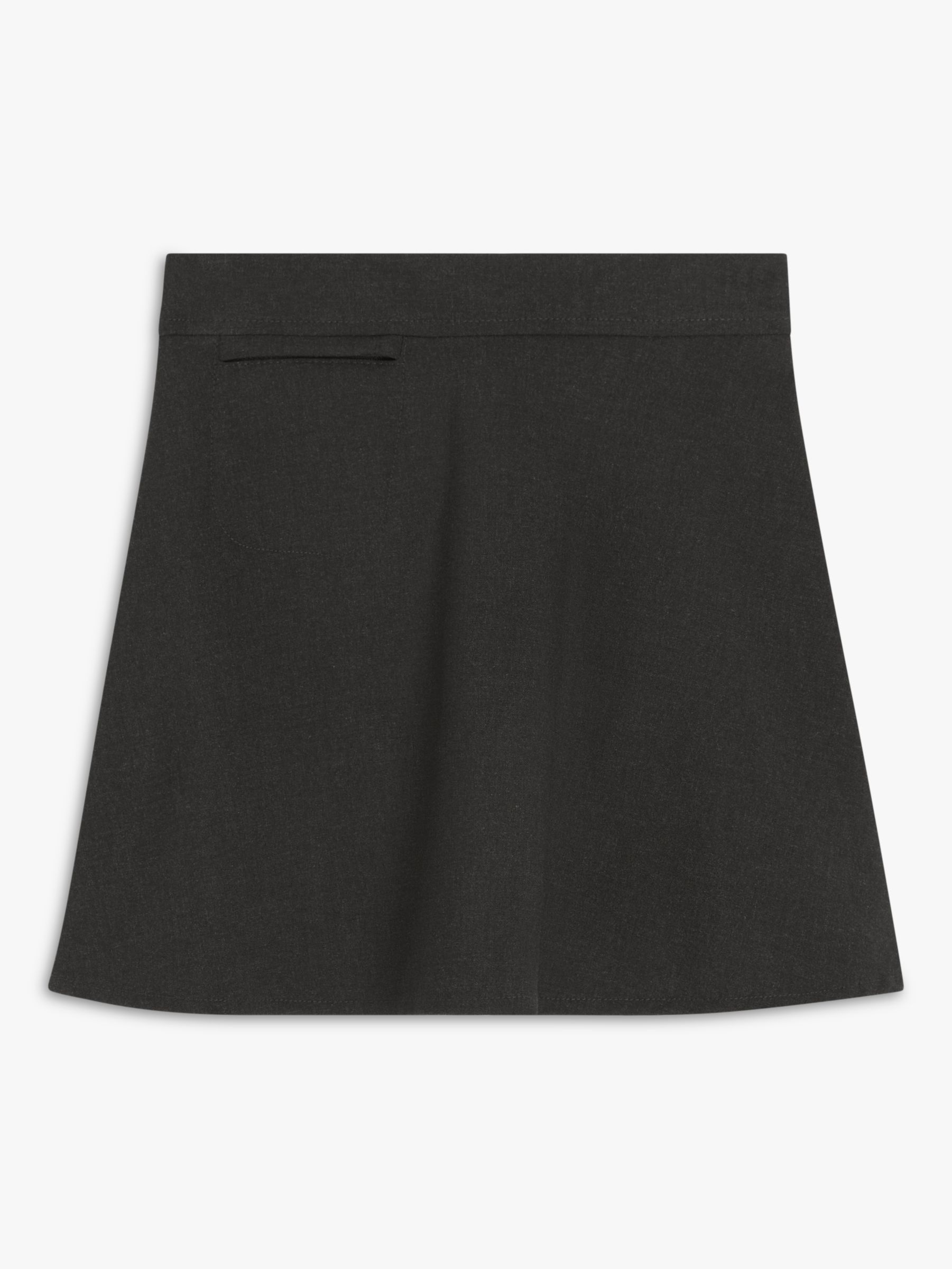 Buy John Lewis Kids' Adjustable Waist A-Line School Skirt, Grey Mid Online at johnlewis.com