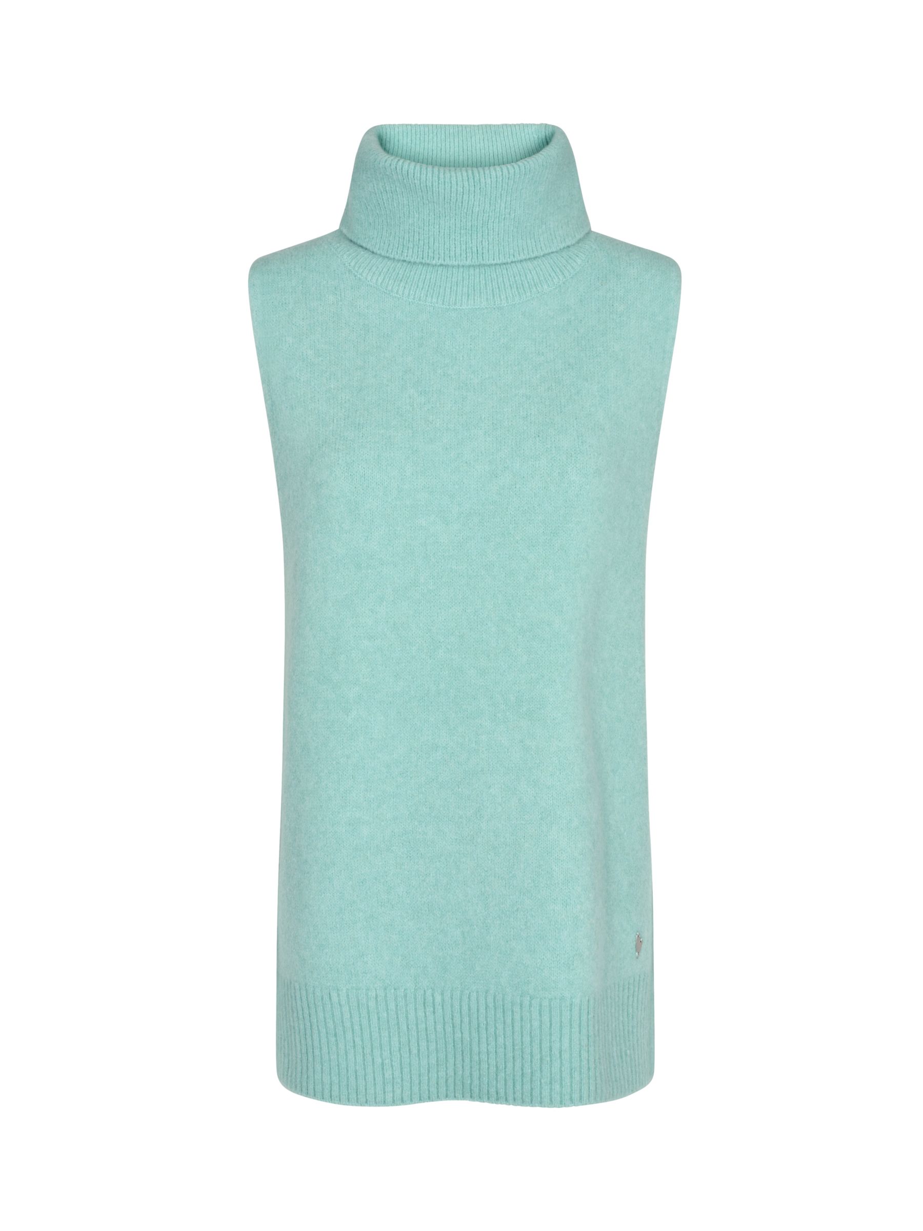 Buy MOS MOSH Zahra Wool Blend Roll Neck Knitted Vest, Ether Online at johnlewis.com