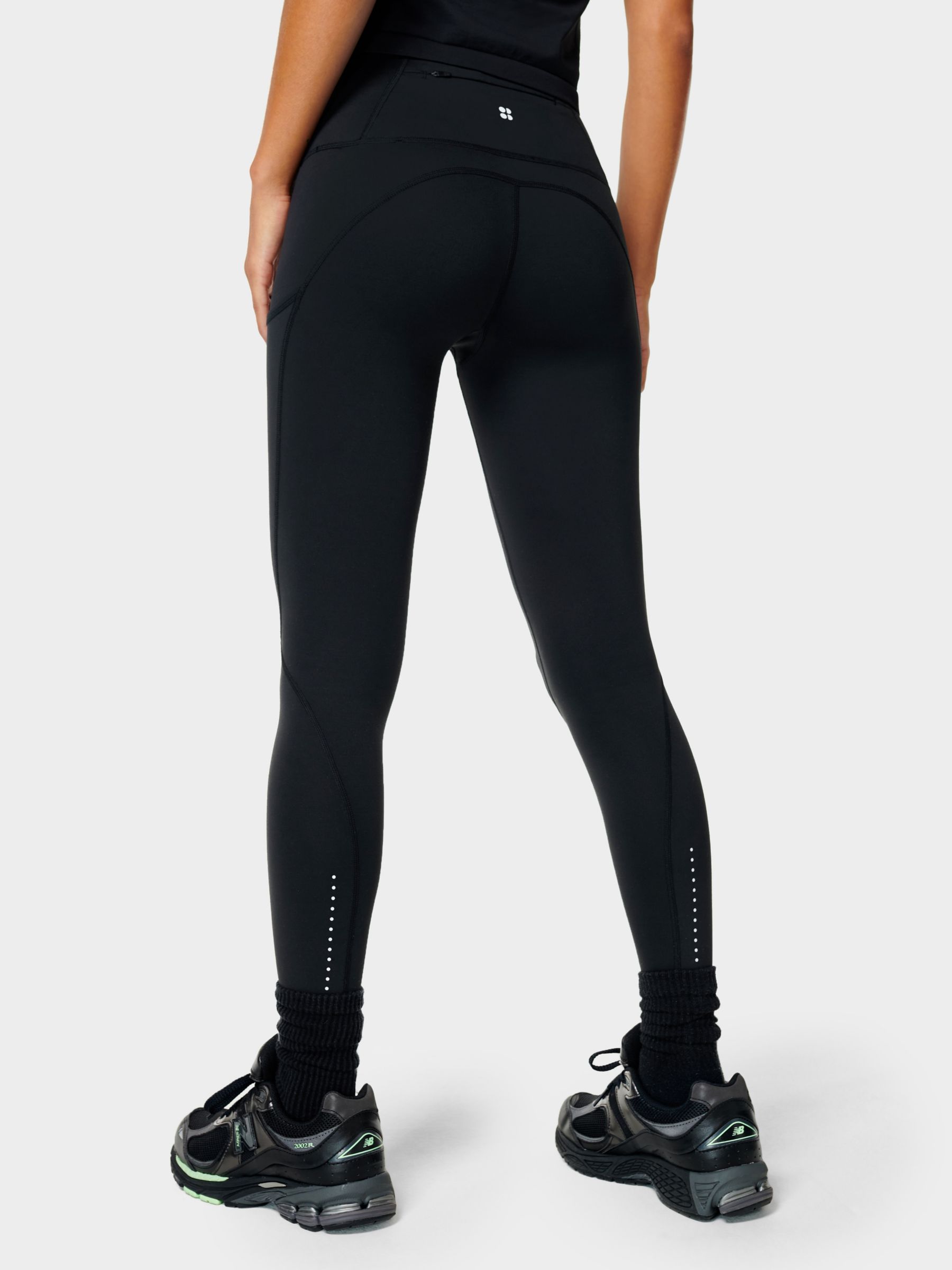 SWEATY BETTY Therma Boost Stretch Running Leggings in HOURBLUE