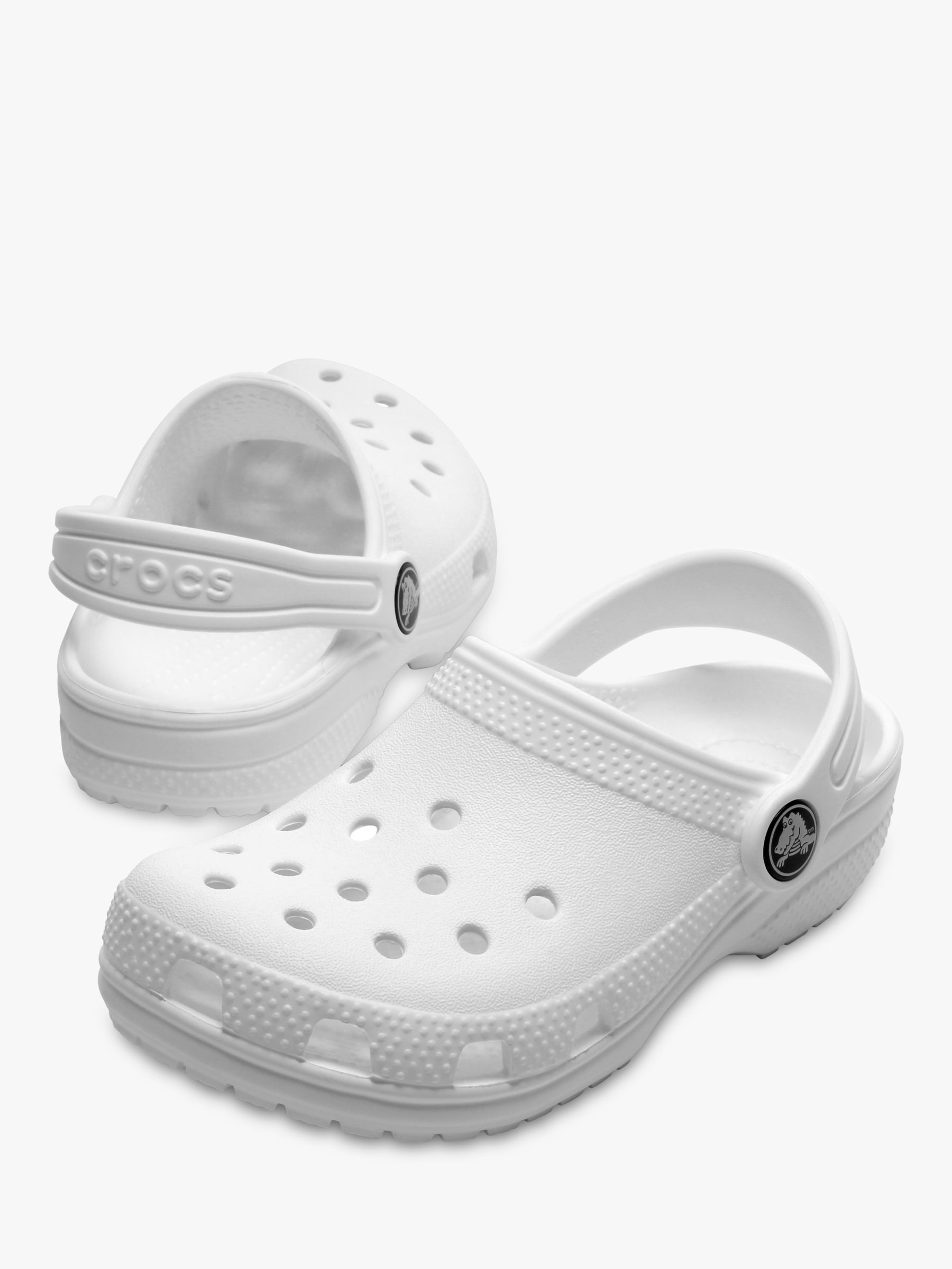 Crocs Kids' Classic Croc Clogs, White, 1