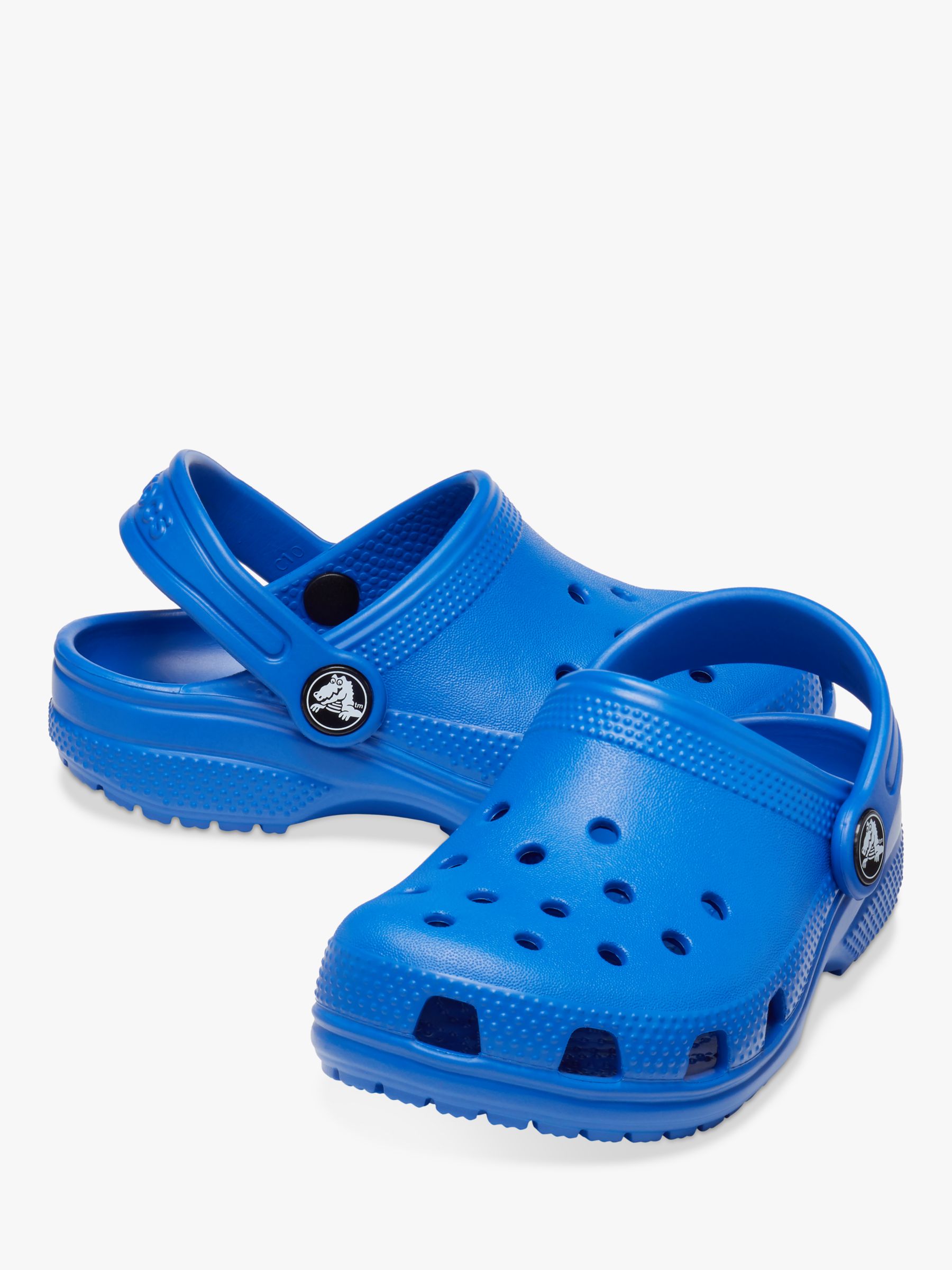 Crocs Kids' Classic Croc Clogs, Blue Bolt, 1