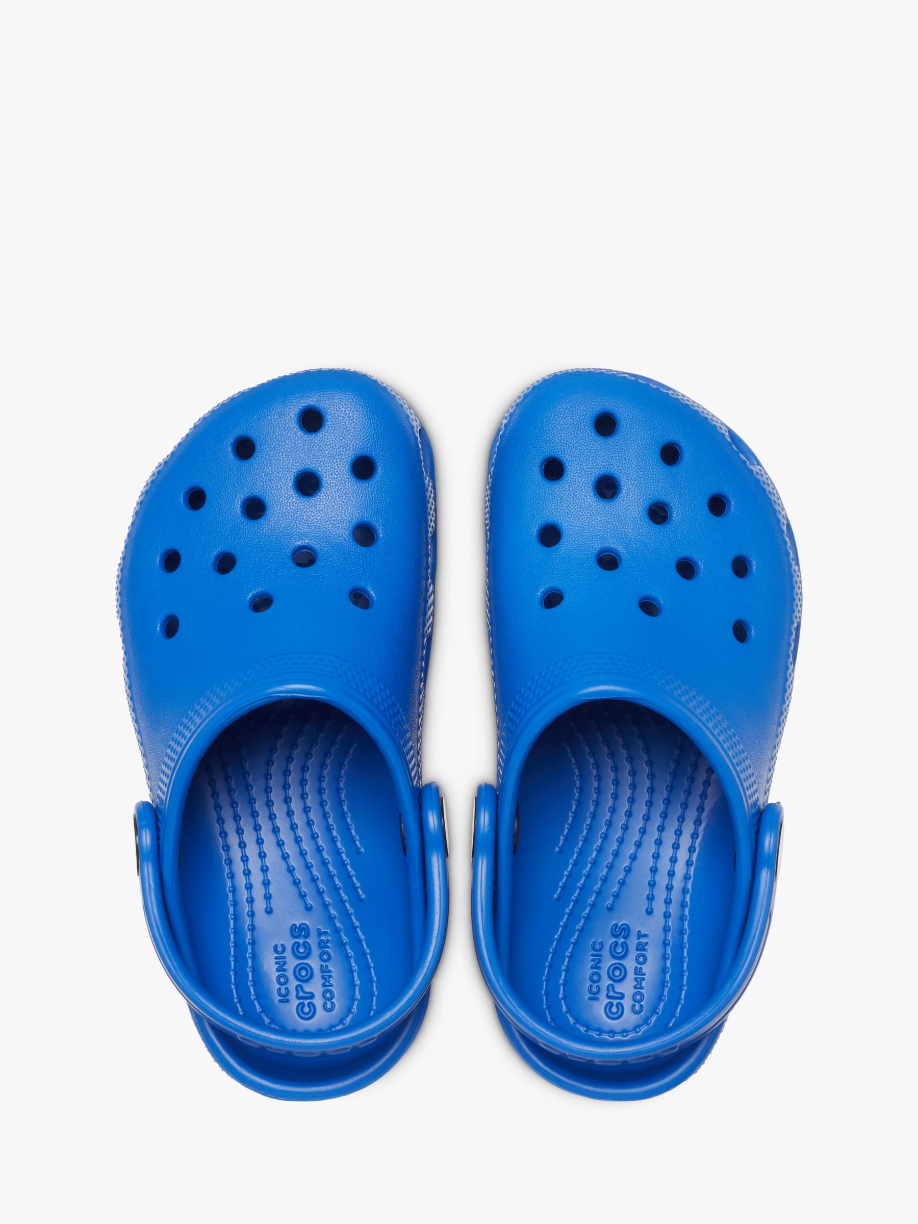 Crocs Kids' Classic Croc Clogs, Blue Bolt, 1