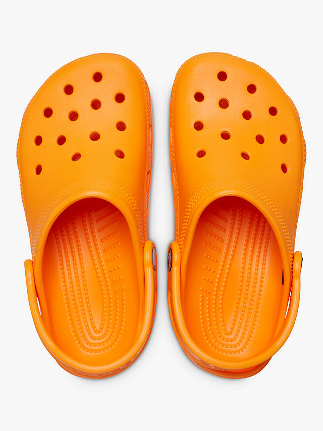Crocs Kids' Classic Croc Clogs, Orange Zing