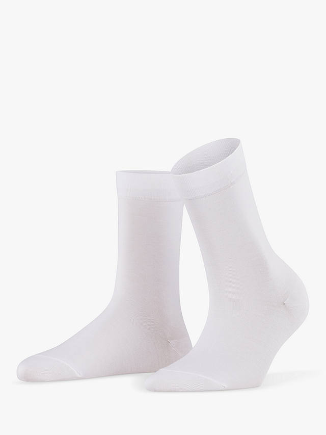 FALKE Cotton Touch Ankle Socks, White