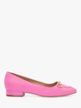 Dune Hippy Leather Court Shoes, Pink