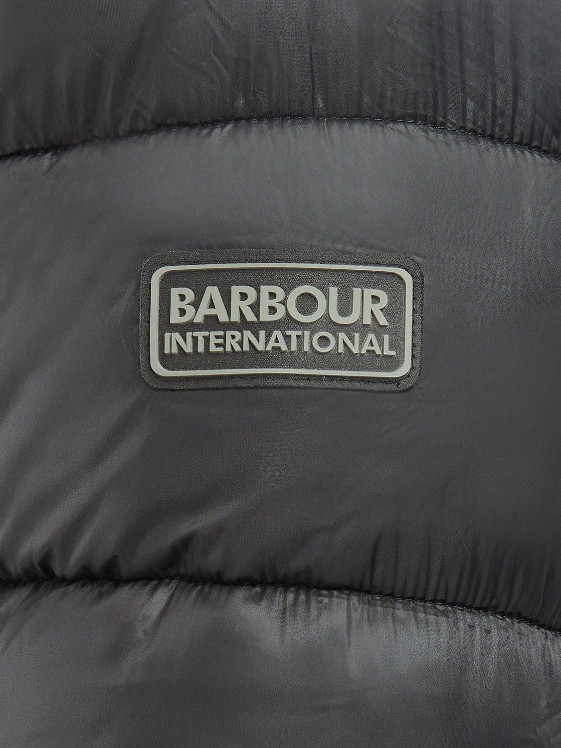 Barbour International Elwin Baffle Quilted Jacket, Black, S