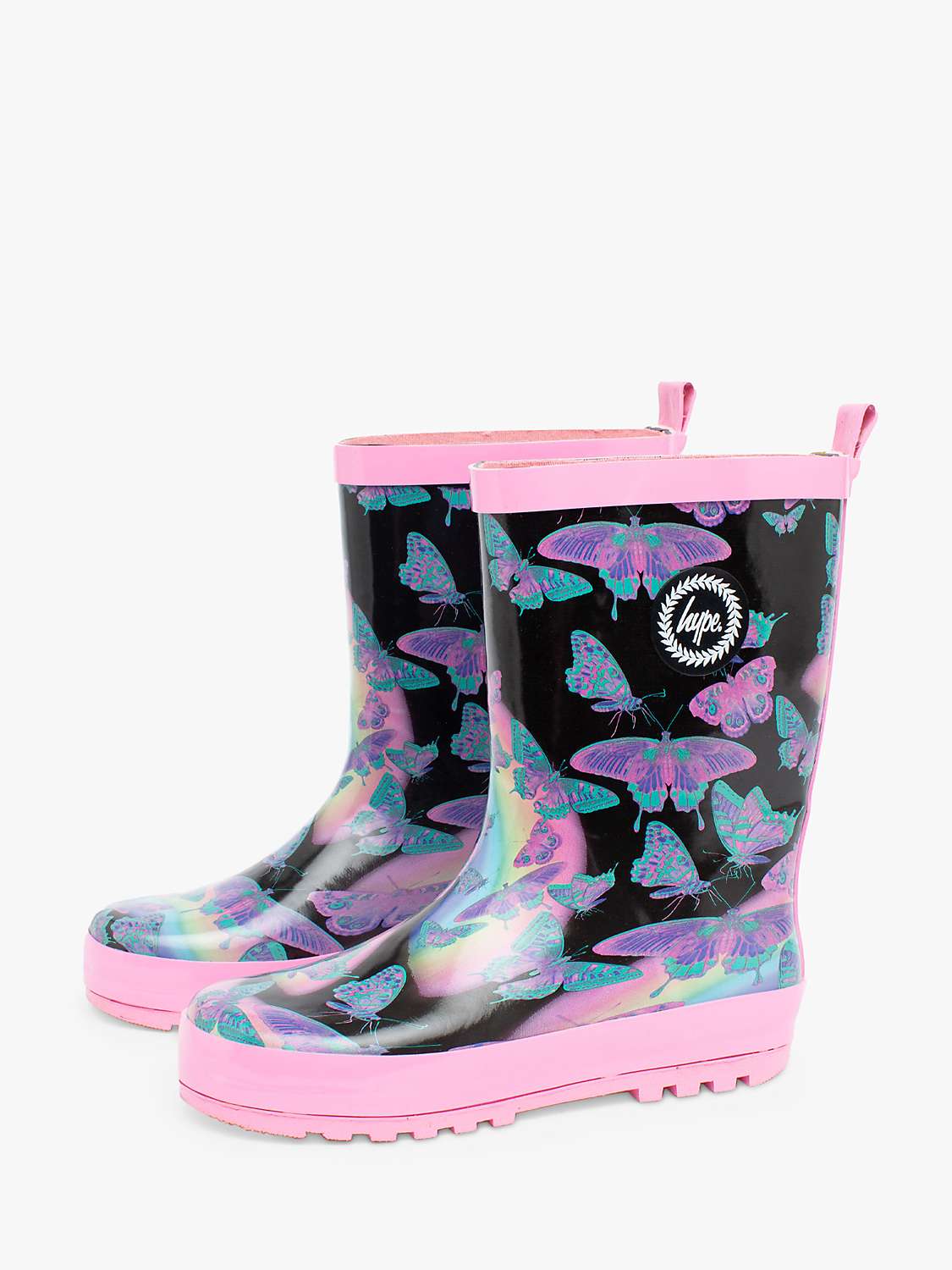 Buy Hype Kids' Butterfly Glow Wellington Boots Online at johnlewis.com