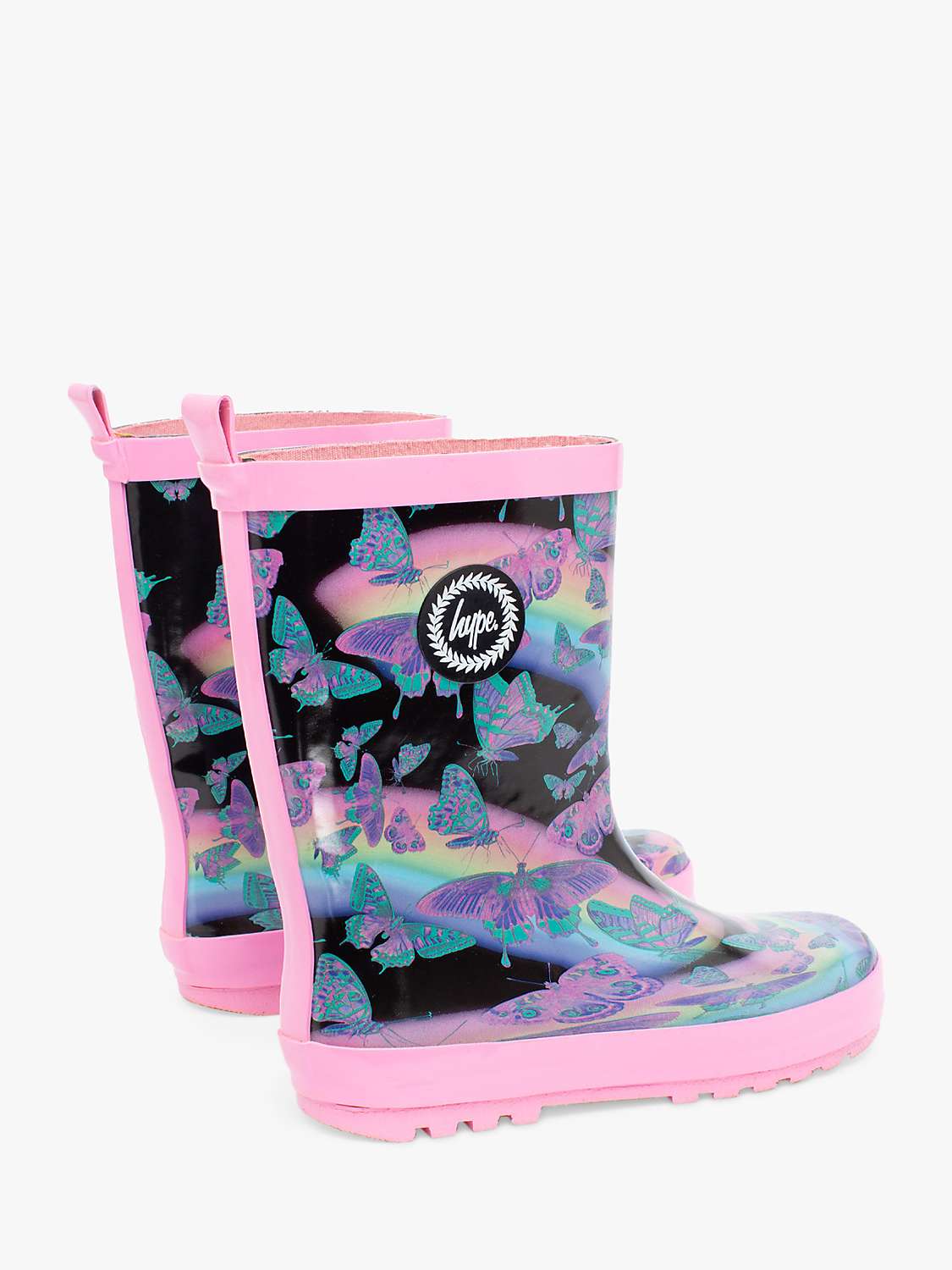 Buy Hype Kids' Butterfly Glow Wellington Boots Online at johnlewis.com