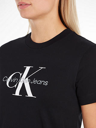 Calvin Klein Monogram Logo T-Shirt, Ck Black