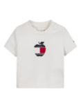 Tommy Hilfiger Baby Apple Logo T-Shirt, Ancient White