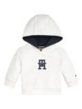 Tommy Hilfiger Baby Organic Cotton Monogram Hoodie & Joggers Set, Ancient White
