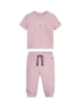 Tommy Hilfiger Baby Essential Joggers and T-Shirt Set, Pink Shade