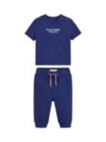 Tommy Hilfiger Baby New York Logo T-Shirt & Joggers Set, Pilot Blue
