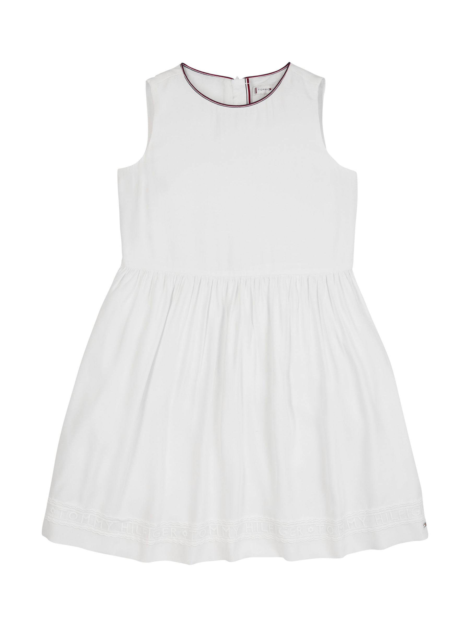 Tommy Hilfiger Kids' Lace Occasion Dress, Ancient White at John Lewis ...