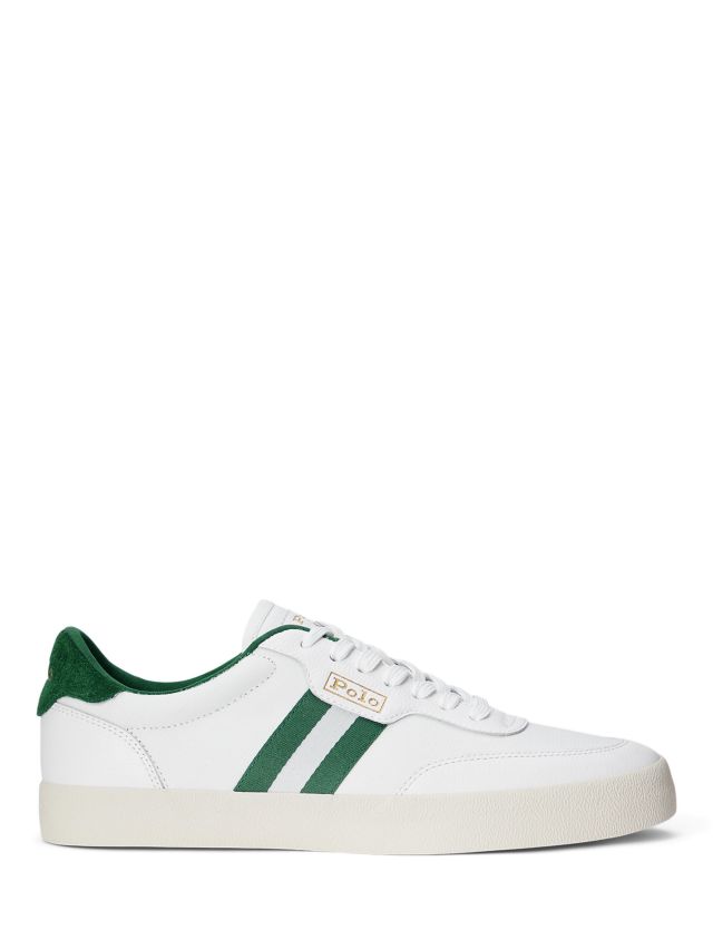 Racing Green Lewis White Leather Trainers