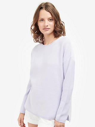 Barbour Mariner Textured Stripe Sweater, Lavender