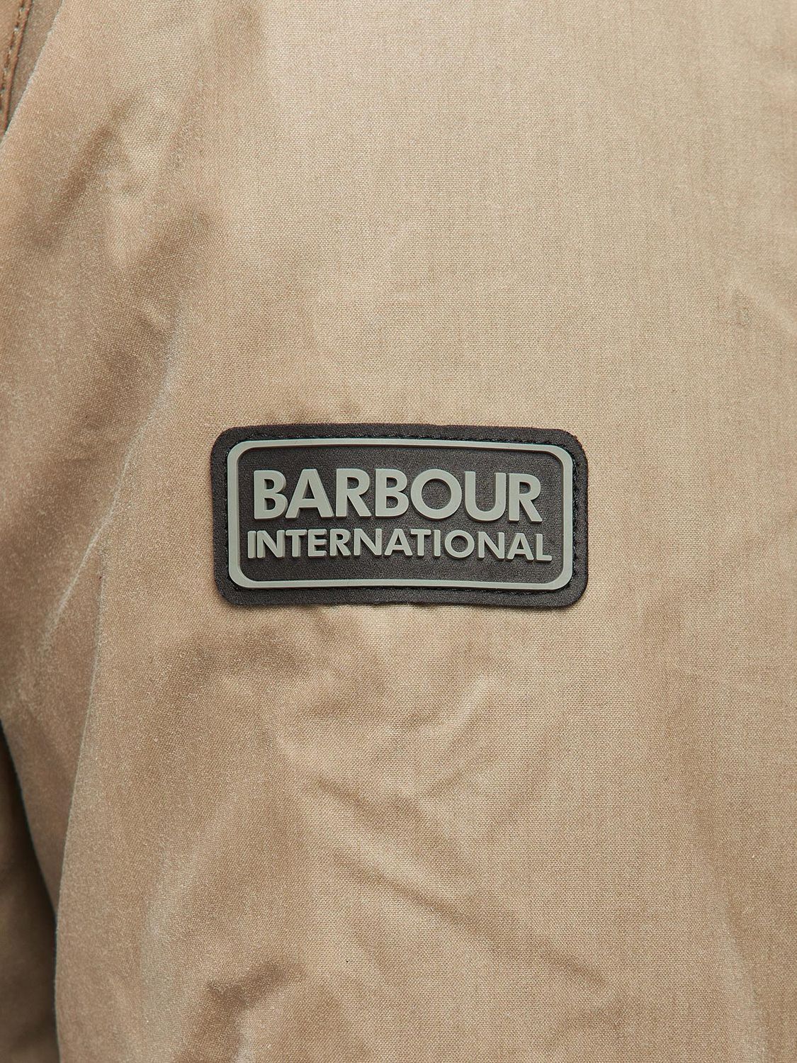 Barbour International Keelman Wax Jacket, Dirty Khaki at John Lewis ...