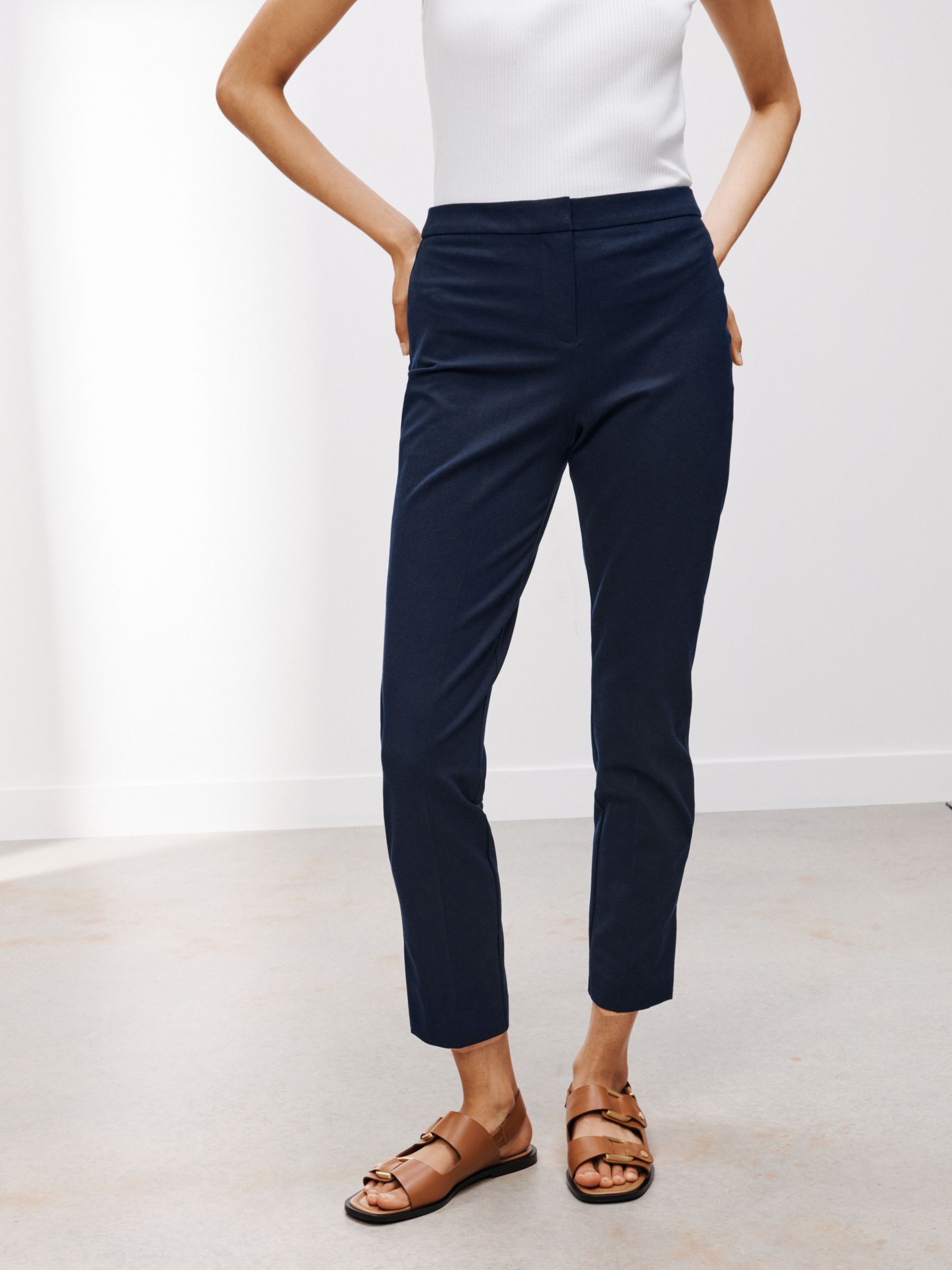 Jean Style Ponte Stretch Trouser Black - New In from Yumi UK