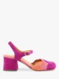 Chie Mihara Makeup Suede Sling Back Court Shoes, Berry/Orchid/Argila