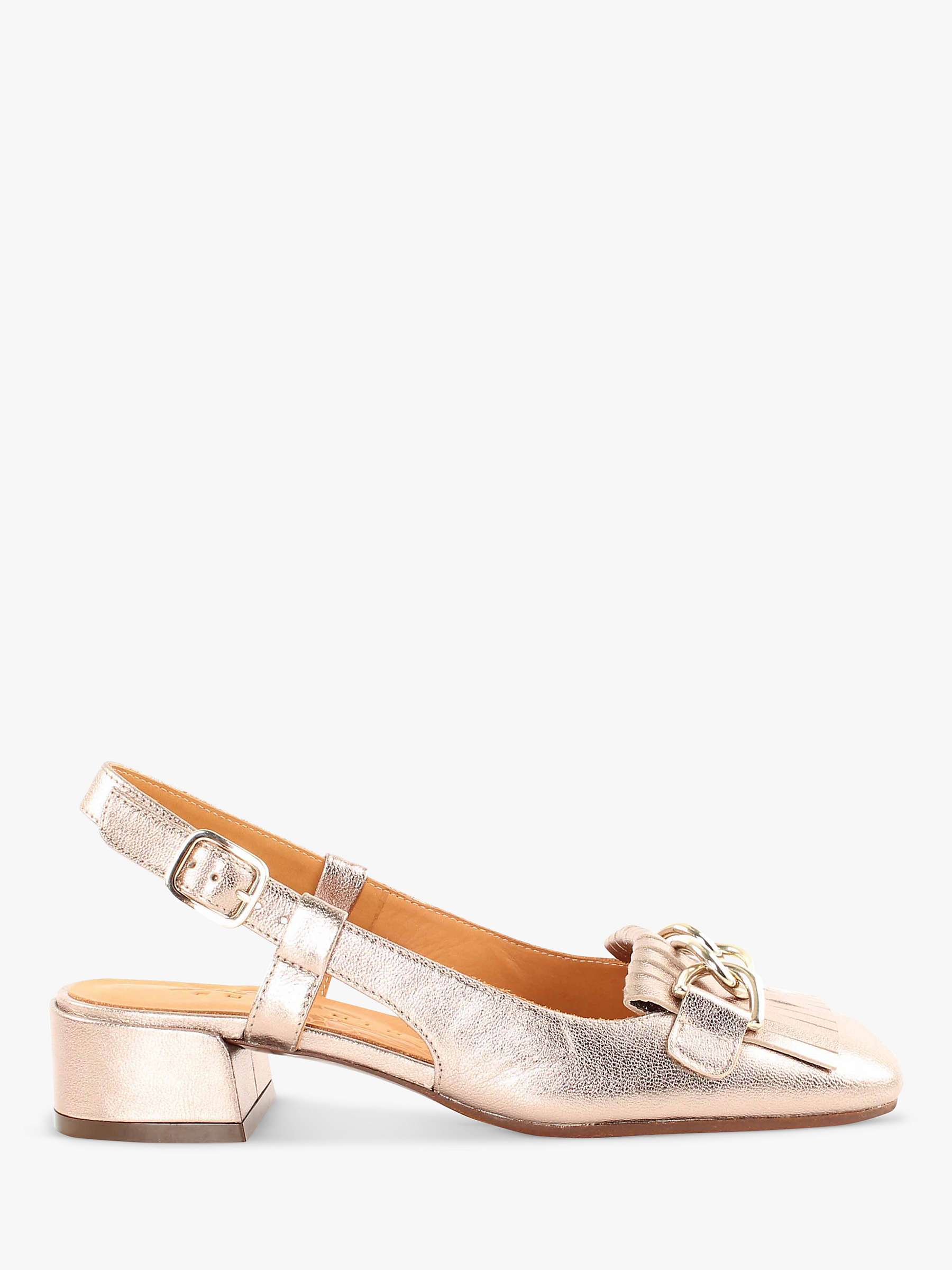 Buy Chie Mihara Ilna Leather Sling Back Court Shoes, Dali Iron Online at johnlewis.com