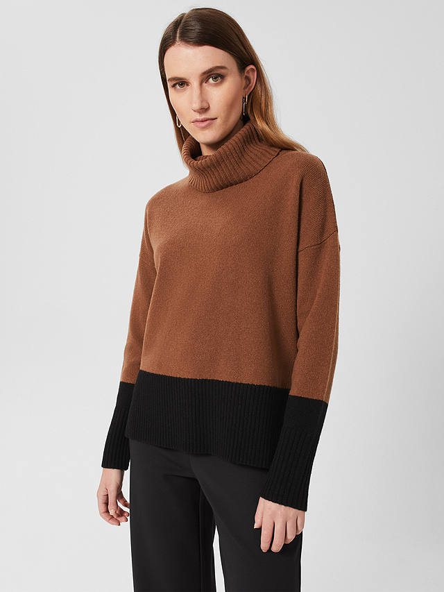 Hobbs Melodie Wool Blend Colour Block Jumper