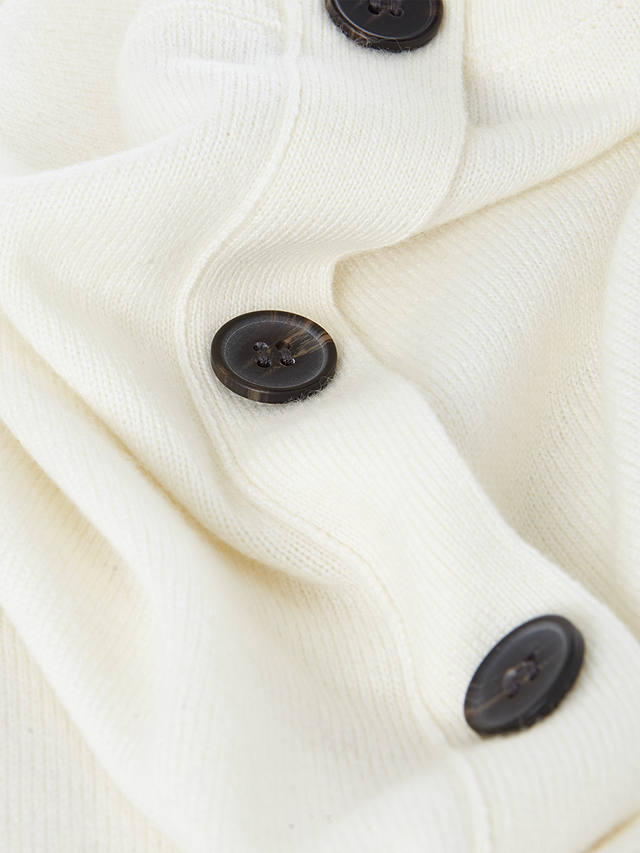 Hobbs Lydia Button Back Jumper, Ivory at John Lewis & Partners