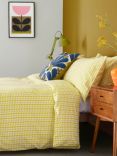 Orla Kiely Tiny Stem Cotton Duvet Cover Set, Yellow