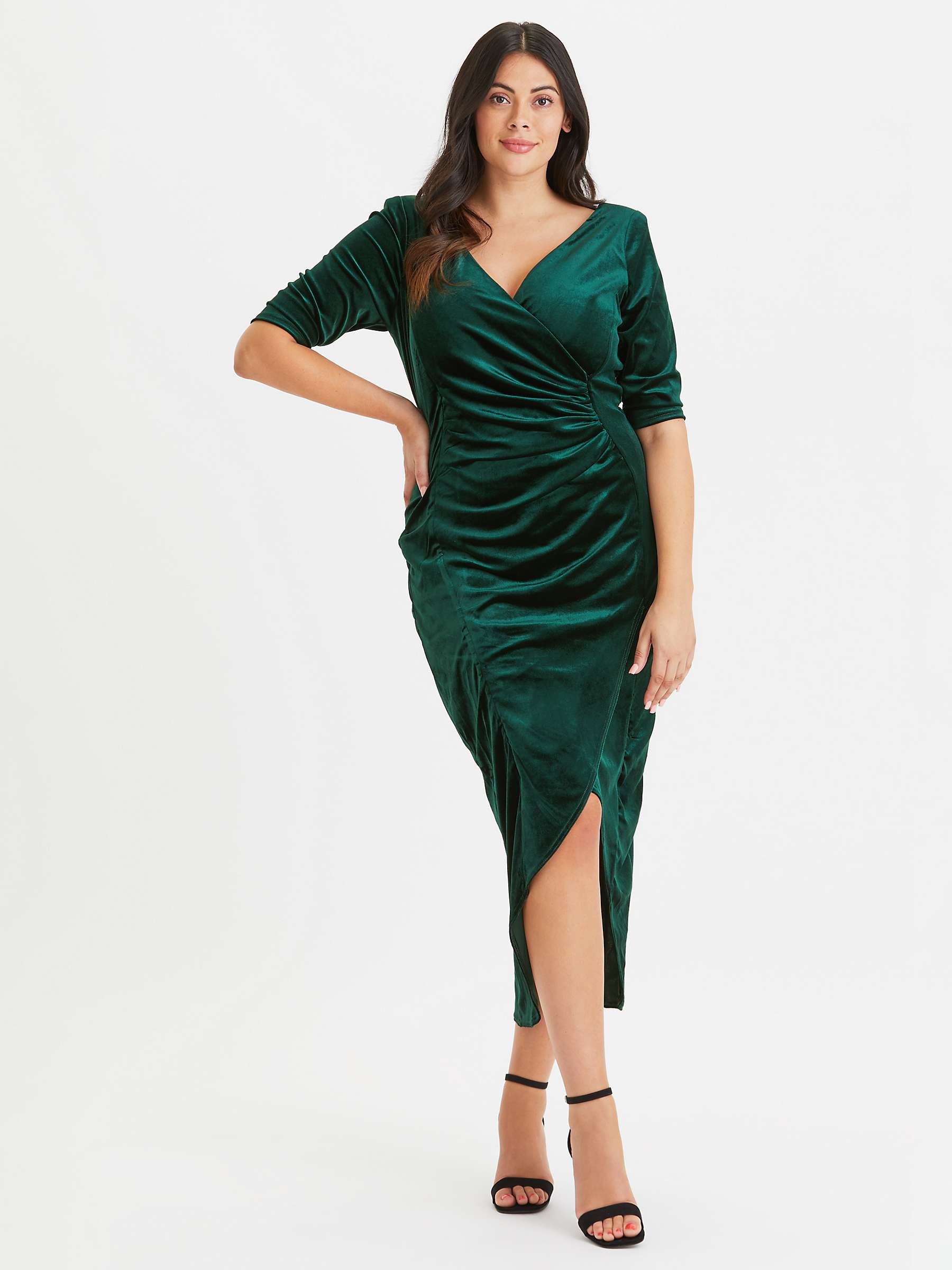 Buy Scarlett & Jo Velvet Bodycon Dress Online at johnlewis.com