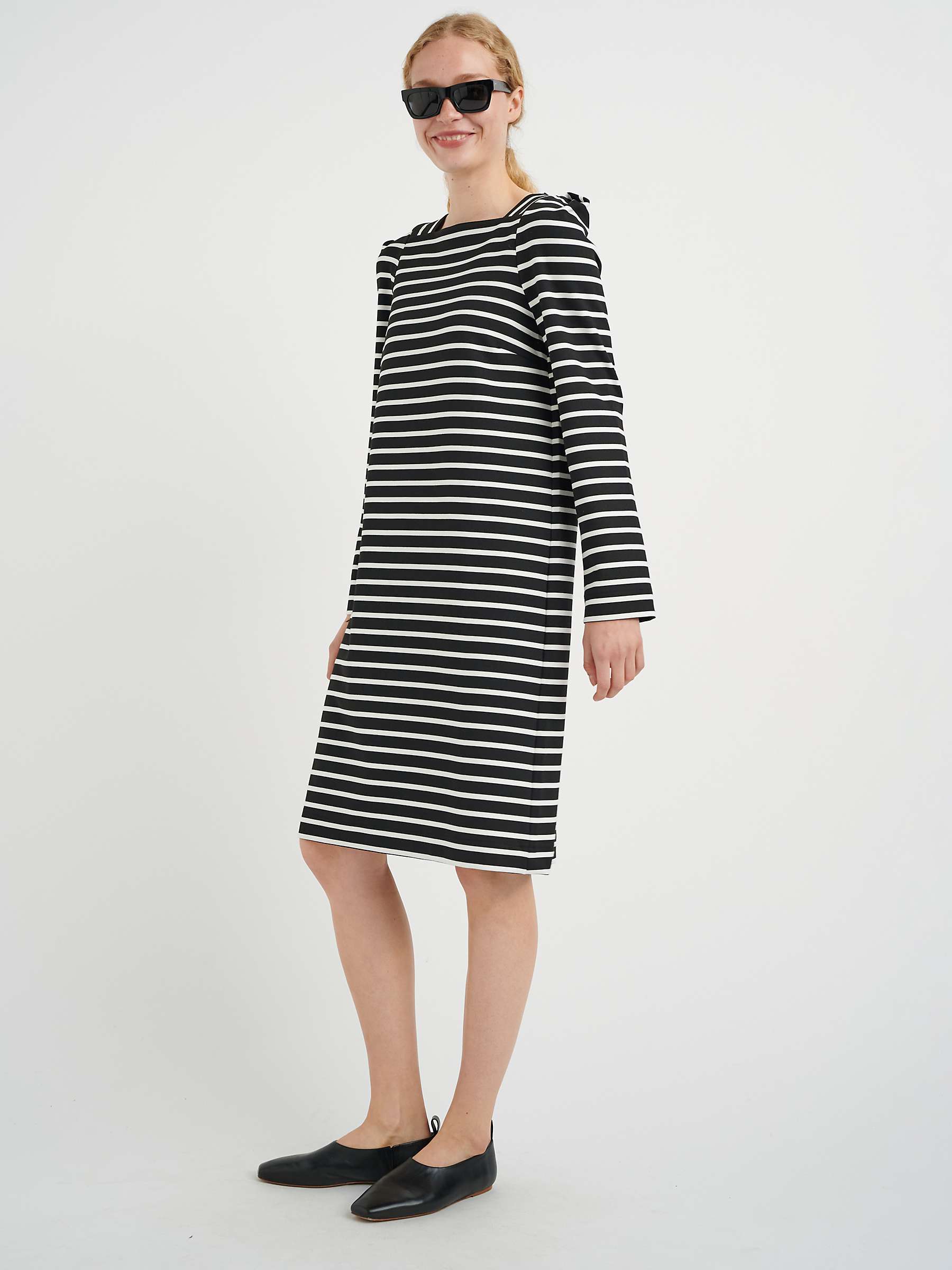Buy InWear Ruby Stripe Dress, Black/White Online at johnlewis.com