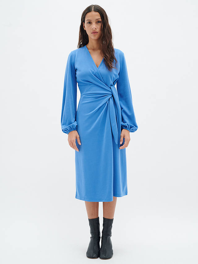 InWear Catja Wrap Midi Dress, Fall Blue
