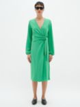 InWear Catja Wrap Midi Dress, Bright Green