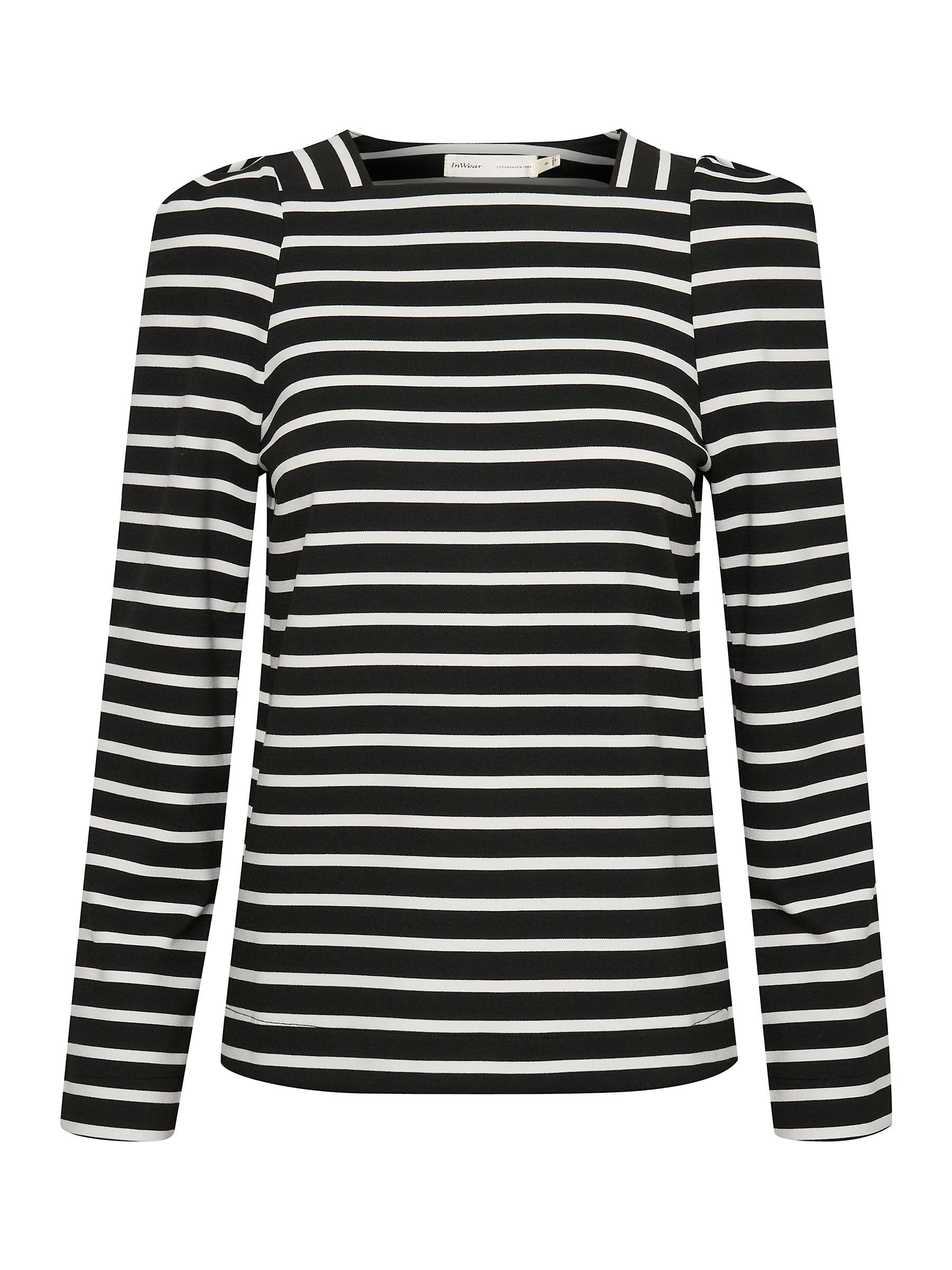 InWear Ruby Stripe Top, Black/White at John Lewis & Partners
