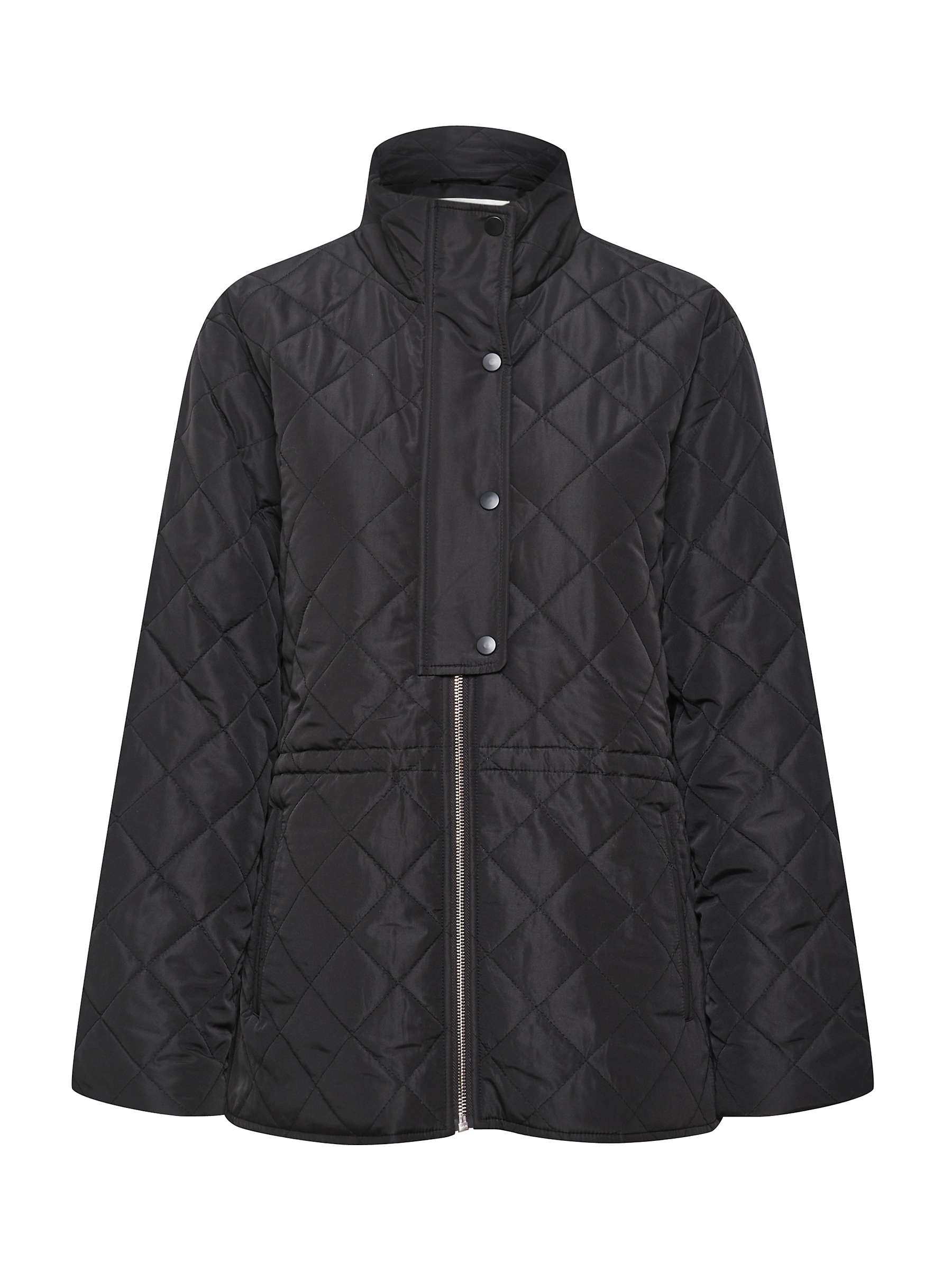 InWear Mopa Long Sleeve Quilted Jacket, Black at John Lewis & Partners