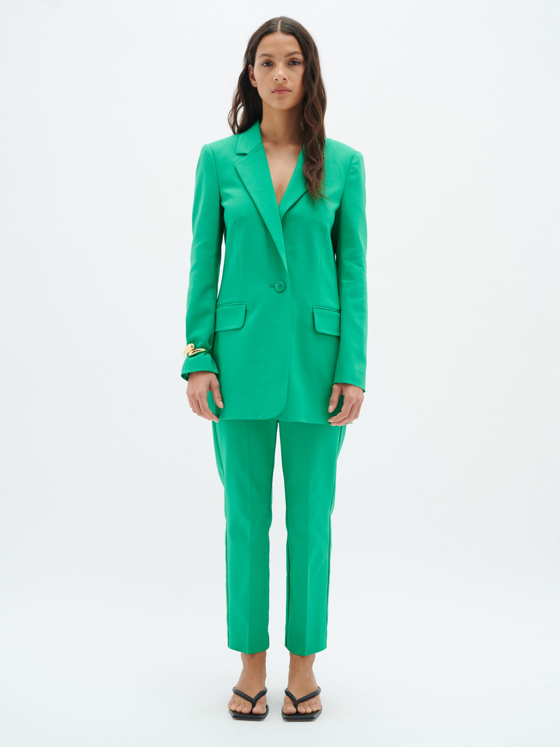 InWear Zella Longline Blazer, Bright Green at John Lewis & Partners