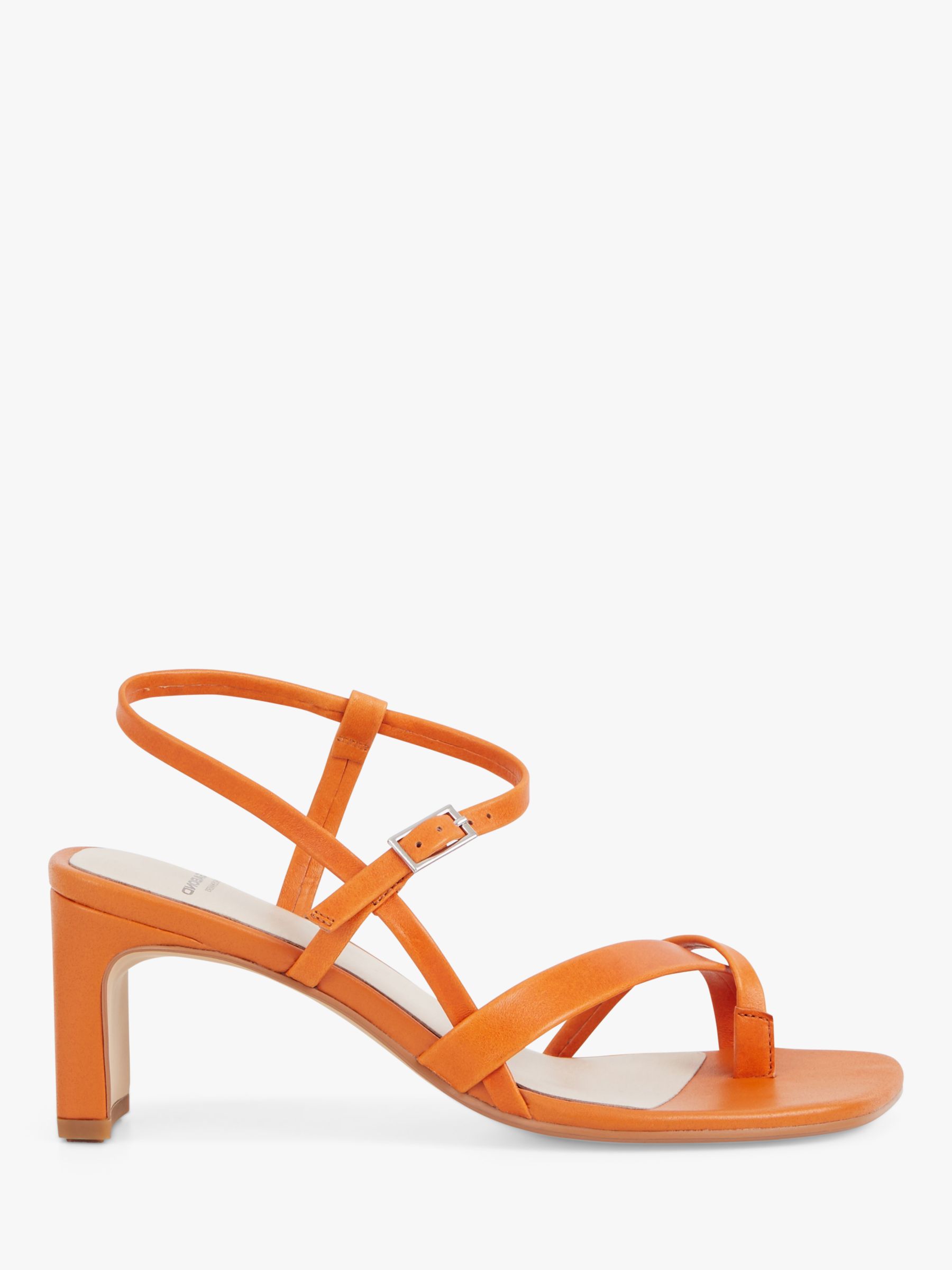 Vagabond Shoemakers Luisa Leather Strappy Sandals, Orange, 4