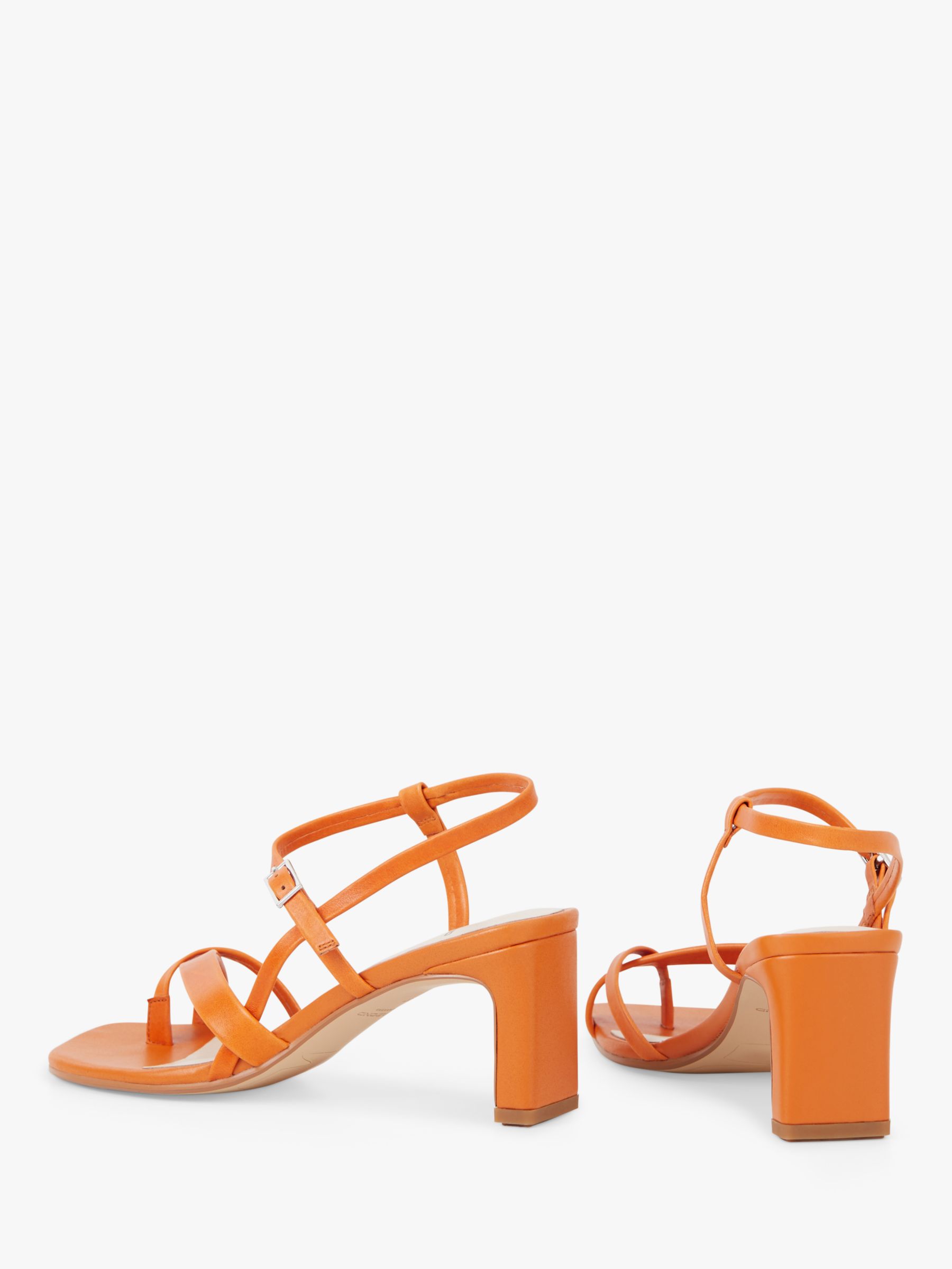 Vagabond Shoemakers Luisa Leather Strappy Sandals, Orange, 4